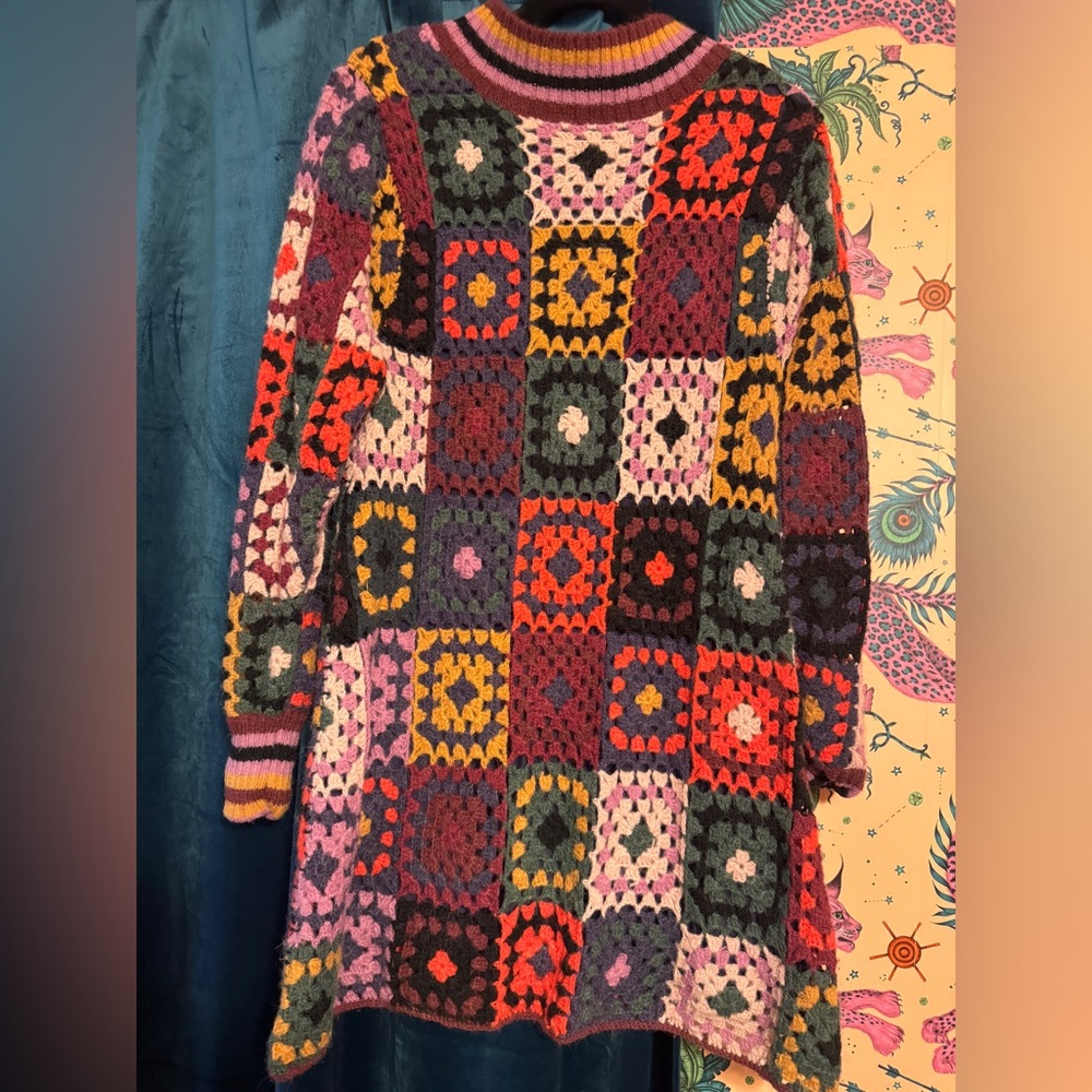Farm Rio Mosaic Mini Patchwork Dress - Picture 6 of 10